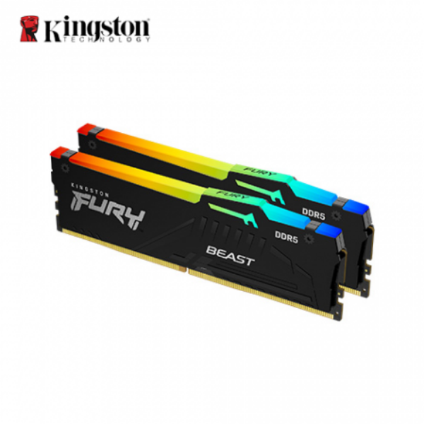 圖片 金士頓 Kingston FURY Beast DDR5-6000 CL30 64GB(32G×2) 黑