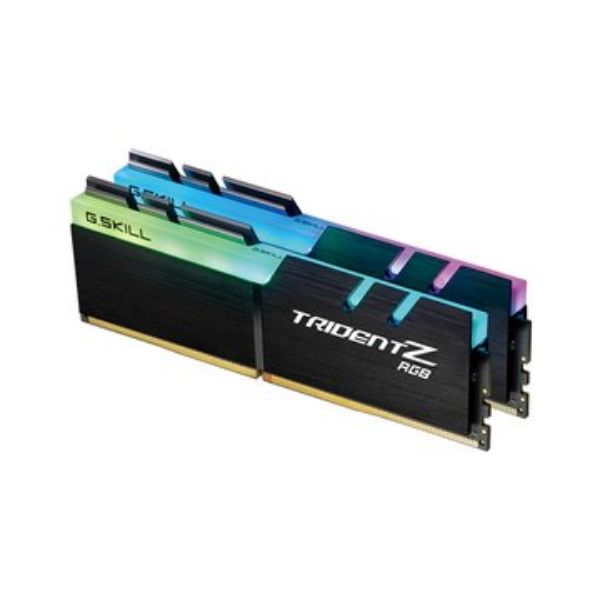 圖片 芝奇 G.SKILL Trident Z RGB 幻光戟 DDR4-3200 CL16 32GB(16G×2) 黑銀