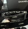 圖片 Chanel AP3833 新款 鏤空 CC 荔枝格紋卡片零錢包 黑金 