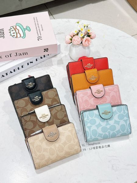 圖片 Coach 新款扣式中夾