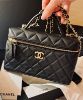 圖片 CHANEL  AP4407荔枝皮大 CC logo LP 飯盒包 黑