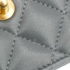 圖片 Chanel 展示品 金雙C菱格紋羊皮金球Woc手拿/斜背包(AP1450-灰)