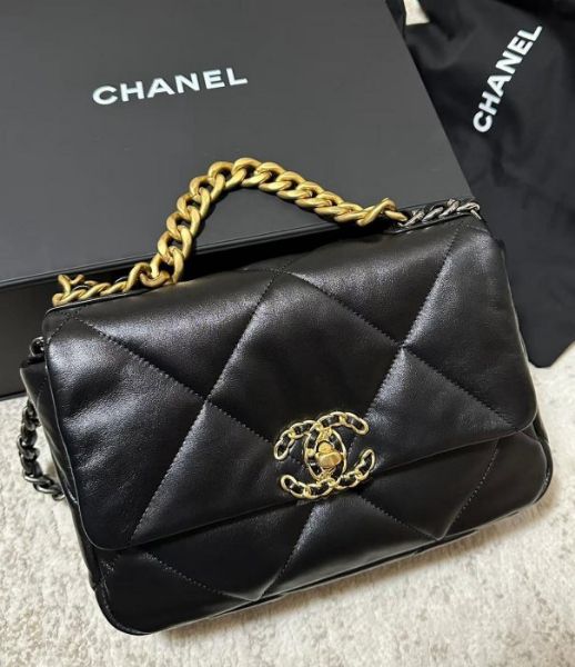 圖片 CHANEL AS1160 小型 CHANEL 19 包 黑