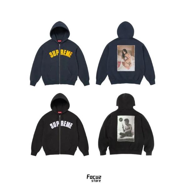 Focus Store Supreme FW26 Week3 Larry Clark Zip Up Hooded Sweatshirt 連帽外套