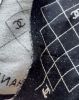 圖片 【CHANEL】26P 格紋CC雙面圍巾 黑灰 190*70CM