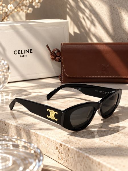 圖片 <超殺折扣> CELINE TRIOMPHE 15 凱旋門 貓眼 粗框 墨鏡 男女同款