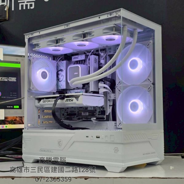 圖片 星序12號 INTEL Ultra 5 225 獨顯 RTX5060TI 8G WHITE 電競主機 電腦