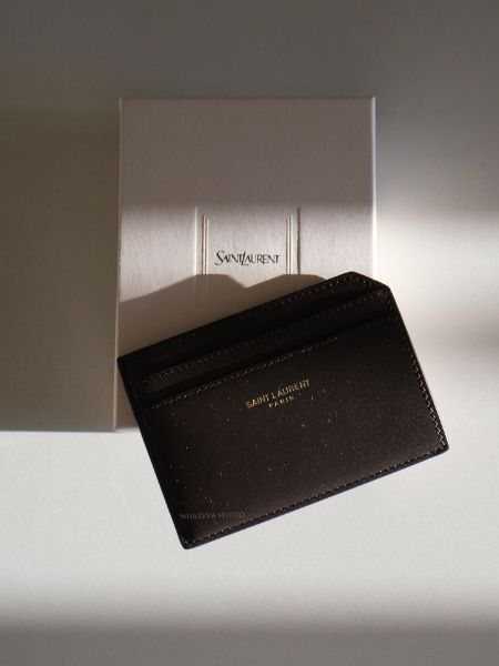 圖片 YSL PARIS OPEN CARD CASE IN TWO-TONE SMOOTH LEATHER 卡夾