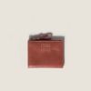 圖片 MiuMiu  Small leather wallet 光澤小牛皮對開短夾