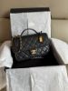 圖片 MY精品 - Chanel 小香 提把 郵差包 荔枝牛皮 金釦 軍牌 豆腐包