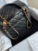 圖片 MY精品 - Chanel 小香 提把 郵差包 荔枝牛皮 金釦 軍牌 豆腐包