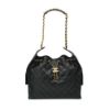 圖片 Chanel 展示品 25 Bag 菱格粒紋牛皮金釦鏈帶肩背包-中(AS5311-黑)