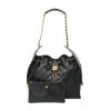 圖片 Chanel 展示品 25 Bag 菱格粒紋牛皮金釦鏈帶肩背包-中(AS5311-黑)