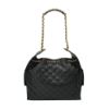 圖片 Chanel 展示品 25 Bag 菱格粒紋牛皮金釦鏈帶肩背包-中(AS5311-黑)