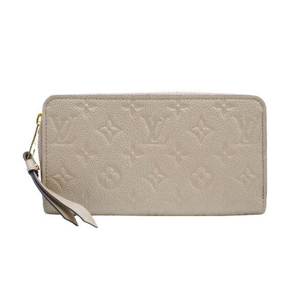 圖片 Louis Vuitton 展示品 牛皮壓紋拉鍊長夾(M69034-米)