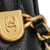 圖片 Chanel 展示品 金雙C粒紋牛皮仿舊金鏈幸運草雙肩後背包(AS5715-黑)