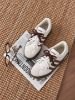 圖片 特殊訂製款 ADIDAS VL COURT 2.0 奶咖可可 男女同款 雙鞋帶 米色