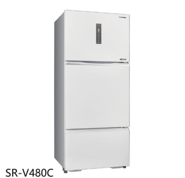 圖片 SANLUX台灣三洋【SR-V480C】475公升三門變頻冰箱