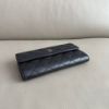 圖片 MY精品 -  Chanel 荔枝黑銀 牛皮 掀蓋長夾 信封長夾