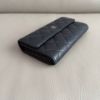 圖片 MY精品 -  Chanel 荔枝黑銀 牛皮 掀蓋長夾 信封長夾