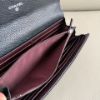 圖片 MY精品 -  Chanel 荔枝黑銀 牛皮 掀蓋長夾 信封長夾