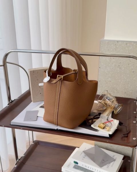圖片 【HERMES】P18 菜籃子 金棕金