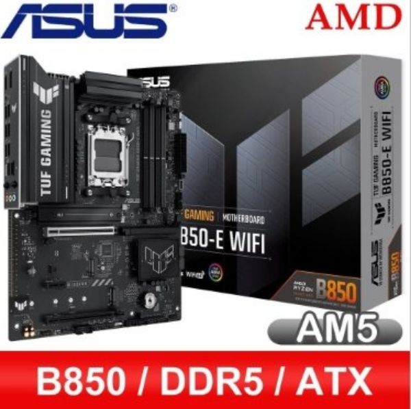 圖片 ASUS 華碩 TUF-GAMING-B850-E-WIFI D5 AM5主機板(ATX/3+2年保)