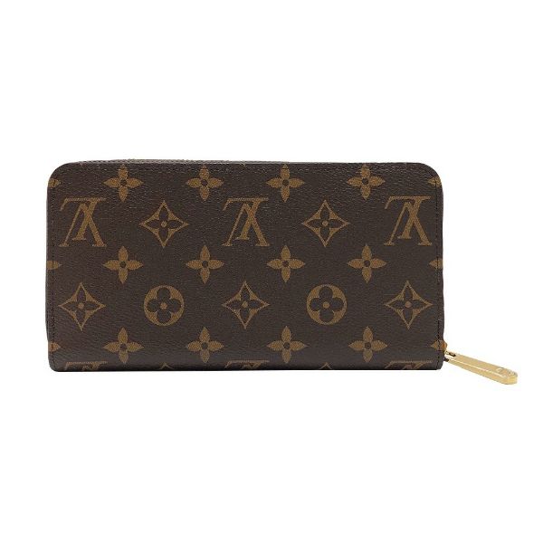 圖片 Louis Vuitton 展示品 Monogram 帆布拉鍊長夾(M42616-咖)