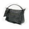 圖片 Balenciaga Le City Moto 羊皮斜背/肩背兩用包-小(866057-黑) 