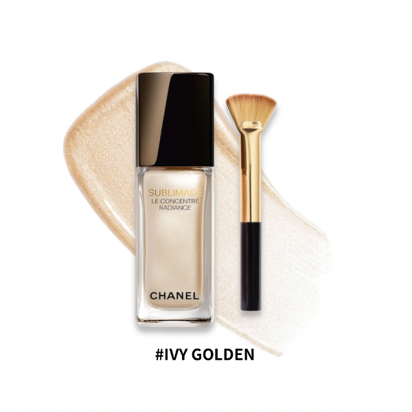 圖片 CHANEL 香奈兒保養 SUBLIMAGE 奢華晶燦亮采露附扇型刷 15ml - IVY GOLDEN/2026聖誕限量